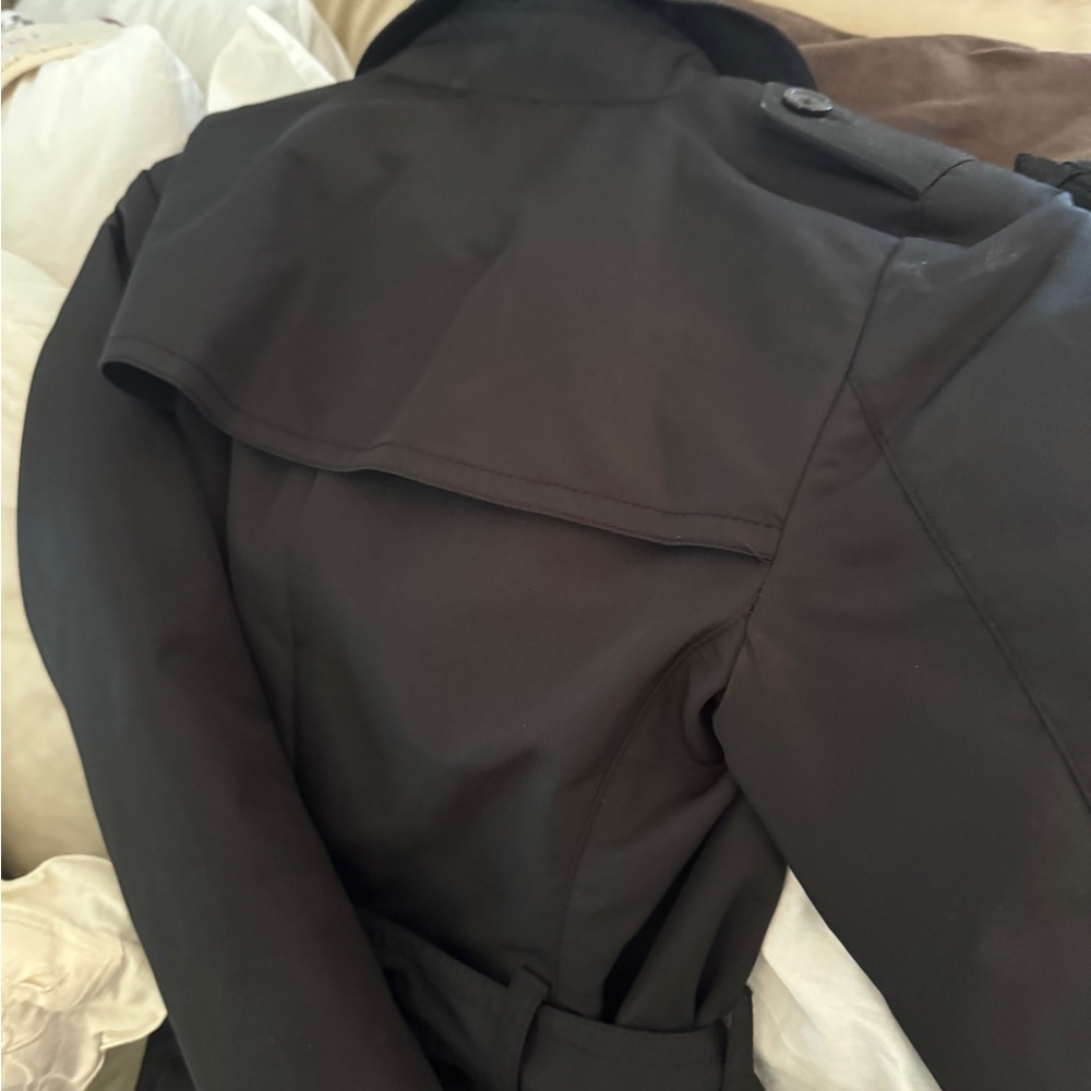 Banana Republic Classic Black Trench Coat - Picture 6 of 15
